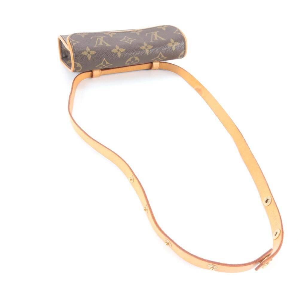 LOUIS VUITTON Brown Monogram Leather Pochette Mini Bag - Picture 4 of 13